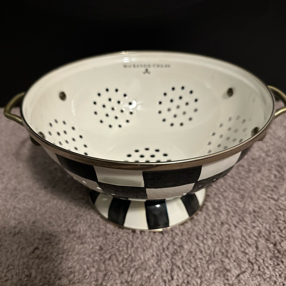MacKenzie-Childs courtly check colander - Picture 5 of 9